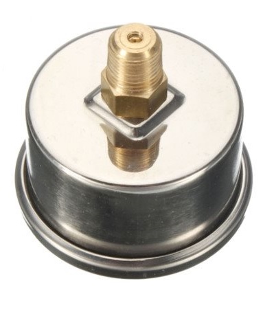 1 1/2" (40MM) 1/8" NPT with Center Back Connection - Non-Fillable Model R7 Gauge - 1/8" NPT with Center Back Connection Non Fillable